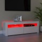 vidaXL TV-Schrank mit LED-Leuchten Hochglanz-Weiß 120x35x40 cm vidaXL TV-Schrank mit LED-Leuchten Hochglanz-Weiß 120x35x40 cm