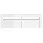 vidaXL TV-Schrank mit LED-Leuchten Hochglanz-Weiß 120x35x40 cm vidaXL TV-Schrank mit LED-Leuchten Hochglanz-Weiß 120x35x40 cm