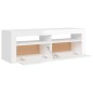 vidaXL TV-Schrank mit LED-Leuchten Hochglanz-Weiß 120x35x40 cm vidaXL TV-Schrank mit LED-Leuchten Hochglanz-Weiß 120x35x40 cm