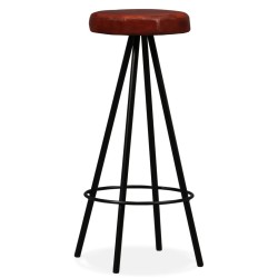vidaXL Barhocker 2 Stk. Echtleder 