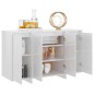 vidaXL Sideboard Hochglanz-Weiß 120x41x75 cm Holzwerkstoff vidaXL Sideboard Hochglanz-Weiß 120x41x75 cm Holzwerkstoff
