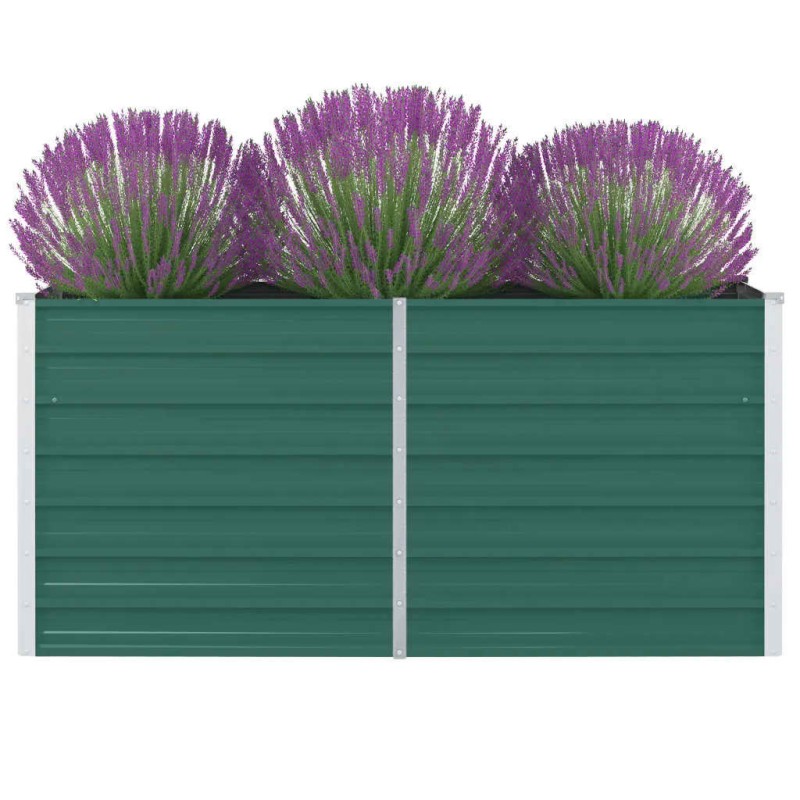 vidaXL Hochbeet 160 x 80 x 77 cm Verzinkter Stahl Grün vidaXL Hochbeet 160 x 80 x 77 cm Verzinkter Stahl Grün