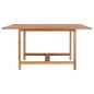 vidaXL Gartentisch 150x150x76 cm Massivholz Teak vidaXL Gartentisch 150x150x76 cm Massivholz Teak