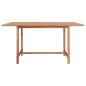 vidaXL Gartentisch 150x150x76 cm Massivholz Teak vidaXL Gartentisch 150x150x76 cm Massivholz Teak