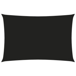 vidaXL Sonnensegel Oxford-Gewebe Rechteckig 4x6 m Schwarz