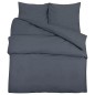 vidaXL Bettwäsche-Set Anthrazit 220x240 cm Leichte Mikrofaser vidaXL Bettwäsche-Set Anthrazit 220x240 cm Leichte Mikrofaser