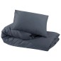 vidaXL Bettwäsche-Set Anthrazit 220x240 cm Leichte Mikrofaser vidaXL Bettwäsche-Set Anthrazit 220x240 cm Leichte Mikrofaser