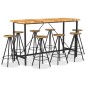 9-tlg. Bar-Set Massivholz Akazie und Altholz 9-tlg. Bar-Set Massivholz Akazie und Altholz