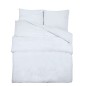 vidaXL Bettwäsche-Set Weiß 260x240 cm Leichte Mikrofaser vidaXL Bettwäsche-Set Weiß 260x240 cm Leichte Mikrofaser