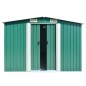 vidaXL Gerätehaus 257x392x181 cm Metall Grün vidaXL Gerätehaus 257x392x181 cm Metall Grün
