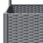 vidaXL Pflanzkübel mit Rankgitter Hellgrau 120x40x136 cm PP vidaXL Pflanzkübel mit Rankgitter Hellgrau 120x40x136 cm PP