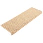 vidaXL Treppenmatten Selbstklebend Sisal 15 Stk. 65x21x4 cm Hellbeige vidaXL Treppenmatten Selbstklebend Sisal 15 Stk. 65x21x4 cm Hellbeige