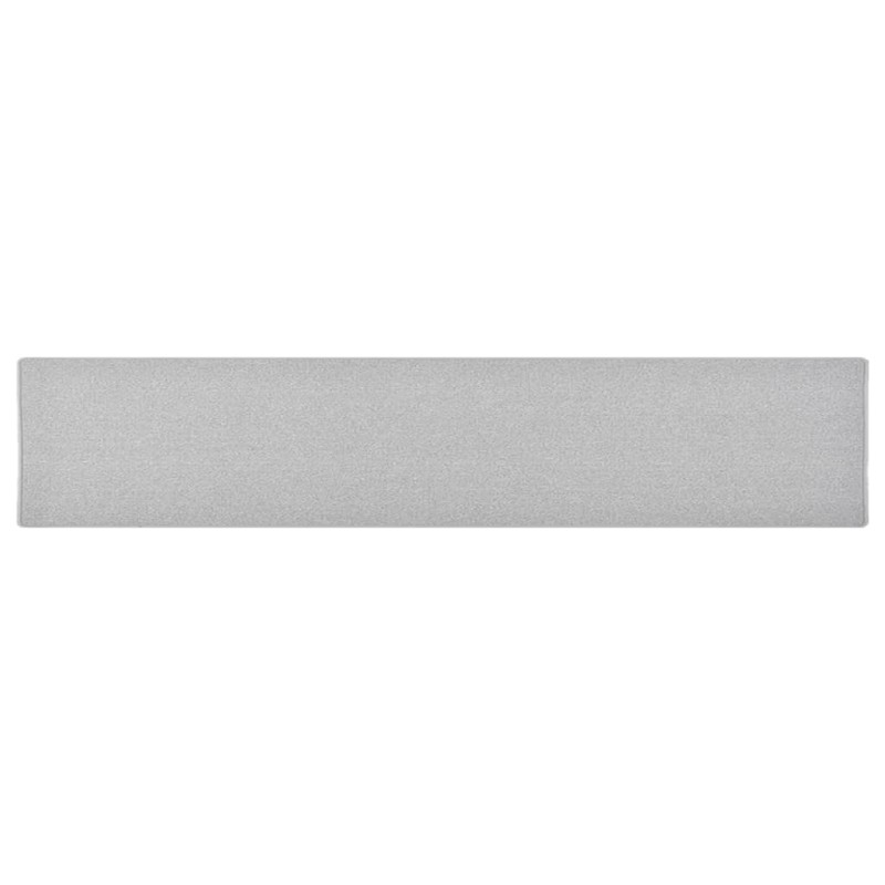 vidaXL Teppichläufer Hellgrau 80x400 cm vidaXL Teppichläufer Hellgrau 80x400 cm