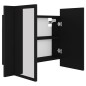 vidaXL LED-Bad-Spiegelschrank Schwarz 60x12x45 cm Acryl vidaXL LED-Bad-Spiegelschrank Schwarz 60x12x45 cm Acryl