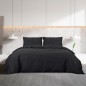 vidaXL Bettwäsche-Set Schwarz 200x200 cm Leichte Mikrofaser vidaXL Bettwäsche-Set Schwarz 200x200 cm Leichte Mikrofaser