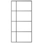 vidaXL Schiebetür ESG Glas und Aluminium 102,5x205 cm Weiß vidaXL Schiebetür ESG Glas und Aluminium 102,5x205 cm Weiß