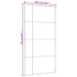 vidaXL Schiebetür ESG Glas und Aluminium 102,5x205 cm Weiß vidaXL Schiebetür ESG Glas und Aluminium 102,5x205 cm Weiß