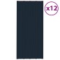 vidaXL Dachpaneele 12 Stk. Verzinkter Stahl Anthrazit 100x45 cm vidaXL Dachpaneele 12 Stk. Verzinkter Stahl Anthrazit 100x45 cm