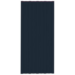 vidaXL Dachpaneele 12 Stk. Verzinkter Stahl Anthrazit 100x45 cm
