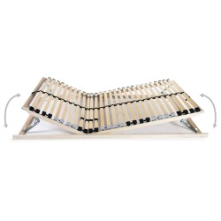 vidaXL Lattenroste 2 Stk. mit 28 Latten 7 Zonen 70x200 cm
