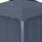 Pavillon mit Vorhang 3x3 m Anthrazit Aluminium Pavillon mit Vorhang 3x3 m Anthrazit Aluminium