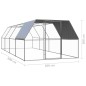 vidaXL Outdoor-Hühnerkäfig 3x8x2 m Verzinkter Stahl vidaXL Outdoor-Hühnerkäfig 3x8x2 m Verzinkter Stahl