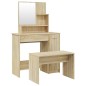 vidaXL Schminktisch-Set Sonoma-Eiche 86,5x35x136 cm vidaXL Schminktisch-Set Sonoma-Eiche 86,5x35x136 cm