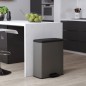 Curver Duo Tretmülleimer Deco 26L+26L Grau Curver Duo Tretmülleimer Deco 26L+26L Grau