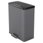 Curver Duo Tretmülleimer Deco 26L+26L Grau Curver Duo Tretmülleimer Deco 26L+26L Grau