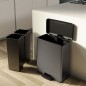 Curver Duo Tretmülleimer Deco 26L+26L Grau Curver Duo Tretmülleimer Deco 26L+26L Grau