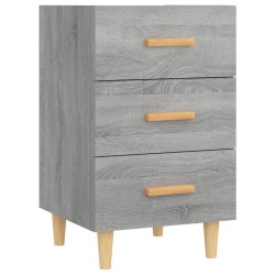 vidaXL Nachttisch Grau Sonoma 40x40x66 cm Holzwerkstoff