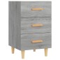 vidaXL Nachttisch Grau Sonoma 40x40x66 cm Holzwerkstoff vidaXL Nachttisch Grau Sonoma 40x40x66 cm Holzwerkstoff