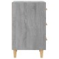 vidaXL Nachttisch Grau Sonoma 40x40x66 cm Holzwerkstoff vidaXL Nachttisch Grau Sonoma 40x40x66 cm Holzwerkstoff