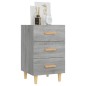 vidaXL Nachttisch Grau Sonoma 40x40x66 cm Holzwerkstoff vidaXL Nachttisch Grau Sonoma 40x40x66 cm Holzwerkstoff