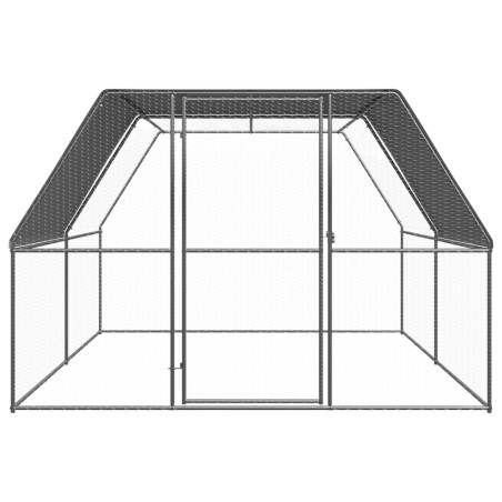vidaXL Outdoor-Hühnerkäfig 3x4x2 m Verzinkter Stahl