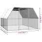 vidaXL Outdoor-Hühnerkäfig 3x4x2 m Verzinkter Stahl vidaXL Outdoor-Hühnerkäfig 3x4x2 m Verzinkter Stahl