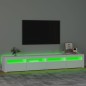 vidaXL TV-Schrank mit LED-Leuchten Weiß 240x35x40 cm vidaXL TV-Schrank mit LED-Leuchten Weiß 240x35x40 cm