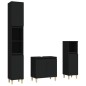 vidaXL 3-tlg. Badmöbel-Set Schwarz Holzwerkstoff vidaXL 3-tlg. Badmöbel-Set Schwarz Holzwerkstoff