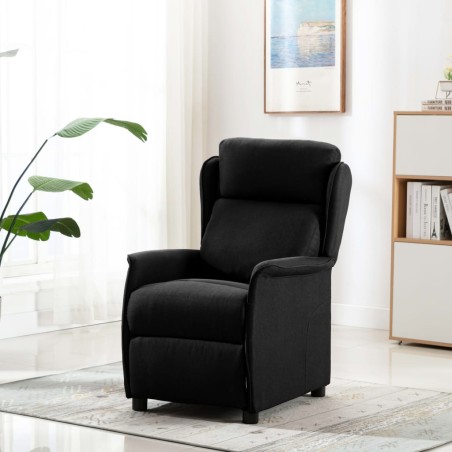 vidaXL Massagesessel Schwarz Stoff