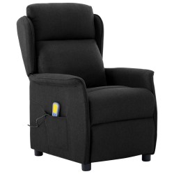 vidaXL Massagesessel Schwarz Stoff