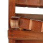 vidaXL Relaxstuhl Klappbar Geflochten Braun Echtleder vidaXL Relaxstuhl Klappbar Geflochten Braun Echtleder