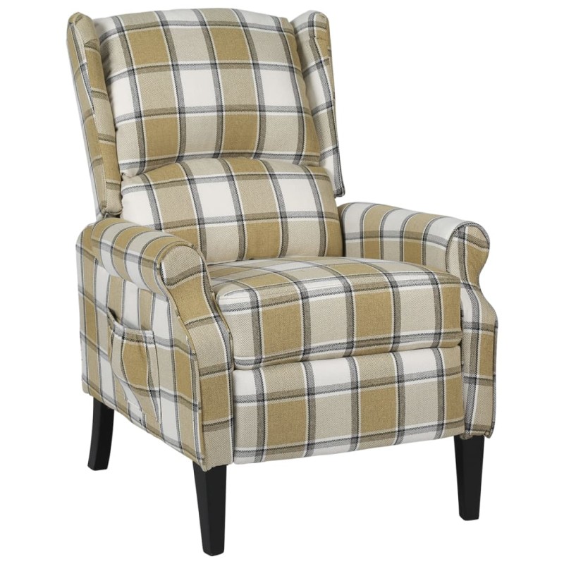 vidaXL Relaxsessel Verstellbar Grün Stoff vidaXL Relaxsessel Verstellbar Grün Stoff