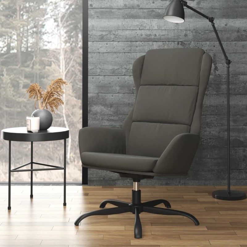 vidaXL Relaxsessel Dunkelgrau Wildleder-Optik vidaXL Relaxsessel Dunkelgrau Wildleder-Optik