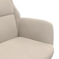 vidaXL Relaxsessel Creme Wildleder-Optik vidaXL Relaxsessel Creme Wildleder-Optik
