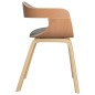 vidaXL Esszimmerstühle 4 Stk. Taupe Bugholz und Stoff vidaXL Esszimmerstühle 4 Stk. Taupe Bugholz und Stoff