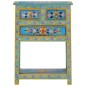 vidaXL Sideboard Türkis 55x30x76 cm Massivholz Mango vidaXL Sideboard Türkis 55x30x76 cm Massivholz Mango