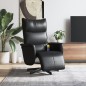 vidaXL Massagesessel mit Fußteil Schwarz Kunstleder vidaXL Massagesessel mit Fußteil Schwarz Kunstleder