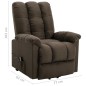 vidaXL Aufstehsessel Braun Stoff vidaXL Aufstehsessel Braun Stoff