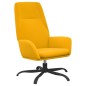 vidaXL Relaxsessel mit Hocker Senfgelb Samt vidaXL Relaxsessel mit Hocker Senfgelb Samt