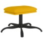 vidaXL Relaxsessel mit Hocker Senfgelb Samt vidaXL Relaxsessel mit Hocker Senfgelb Samt